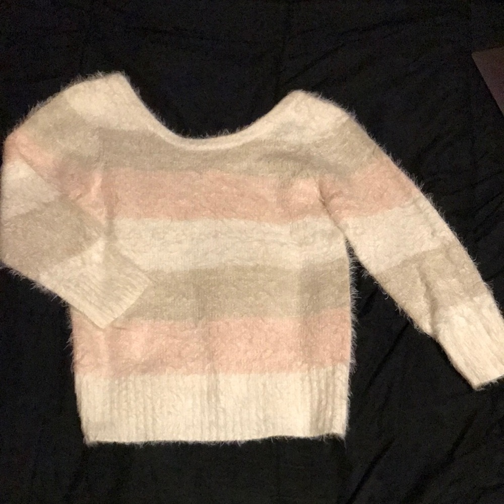 Almost Famous Neapolitan Striped Sweater size medium